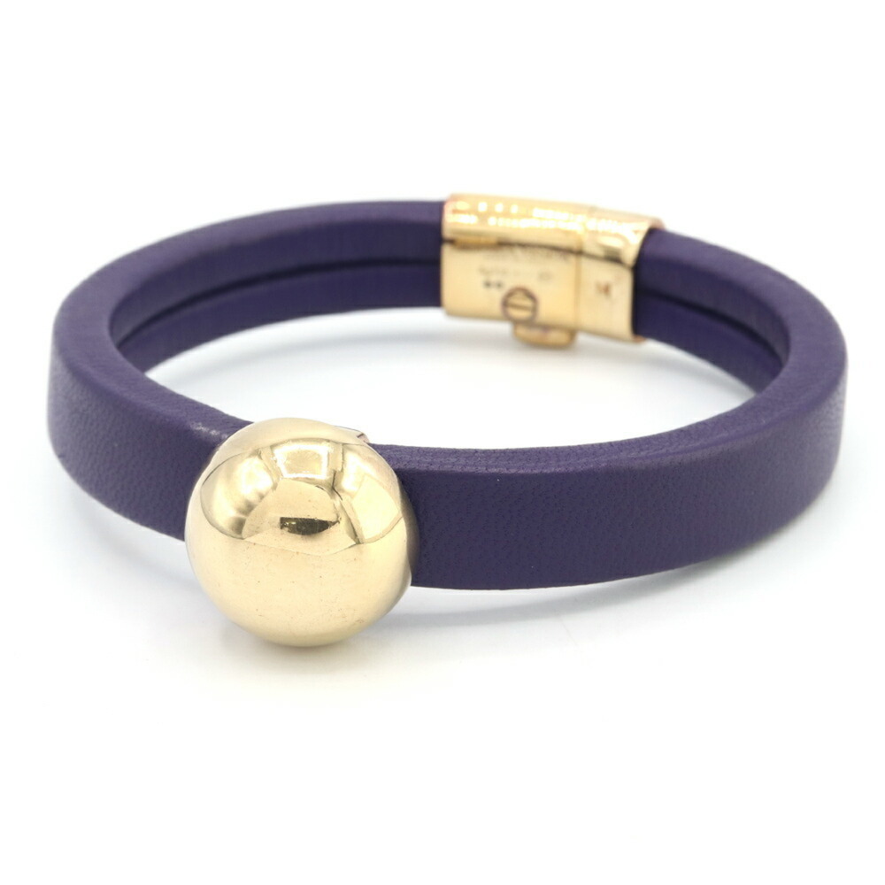 BOTTEGA VENETA Silver Leather Charm Bracelet